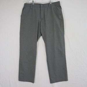 Under Armour Pants Mens 38x30 Loose Performance Golf Chino Flat‎ Front Gray
